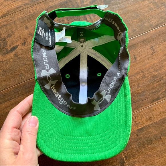 Under Armour Heatgear Green Baseball Cap Youth - Picture 5 of 9